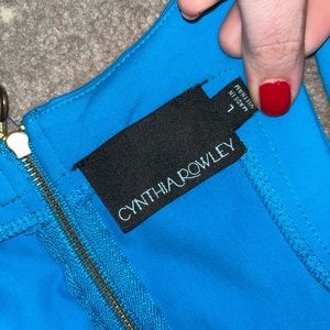 Hot/neon blue Cynthia Rowley dress sz L